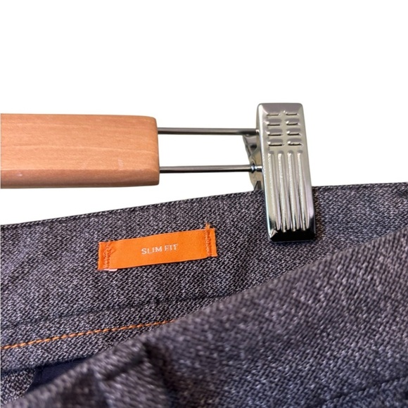 Hugo Boss Orange Men’s Slim Fit Gray Work Trouser-Size 34x31 - Picture 3 of 7